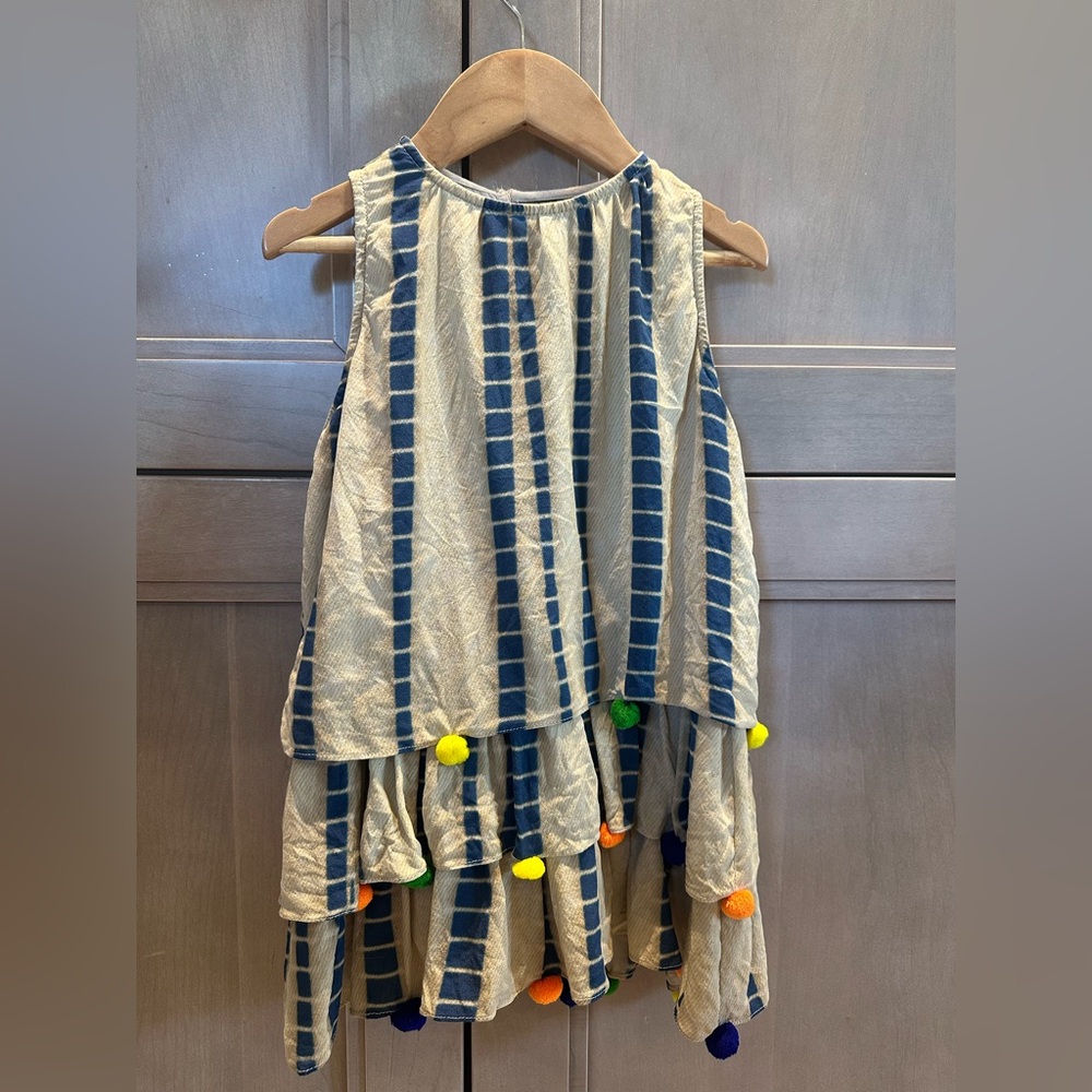 Hemant & Nandita (rare) dress. Light, flowy with adorable pompom details.